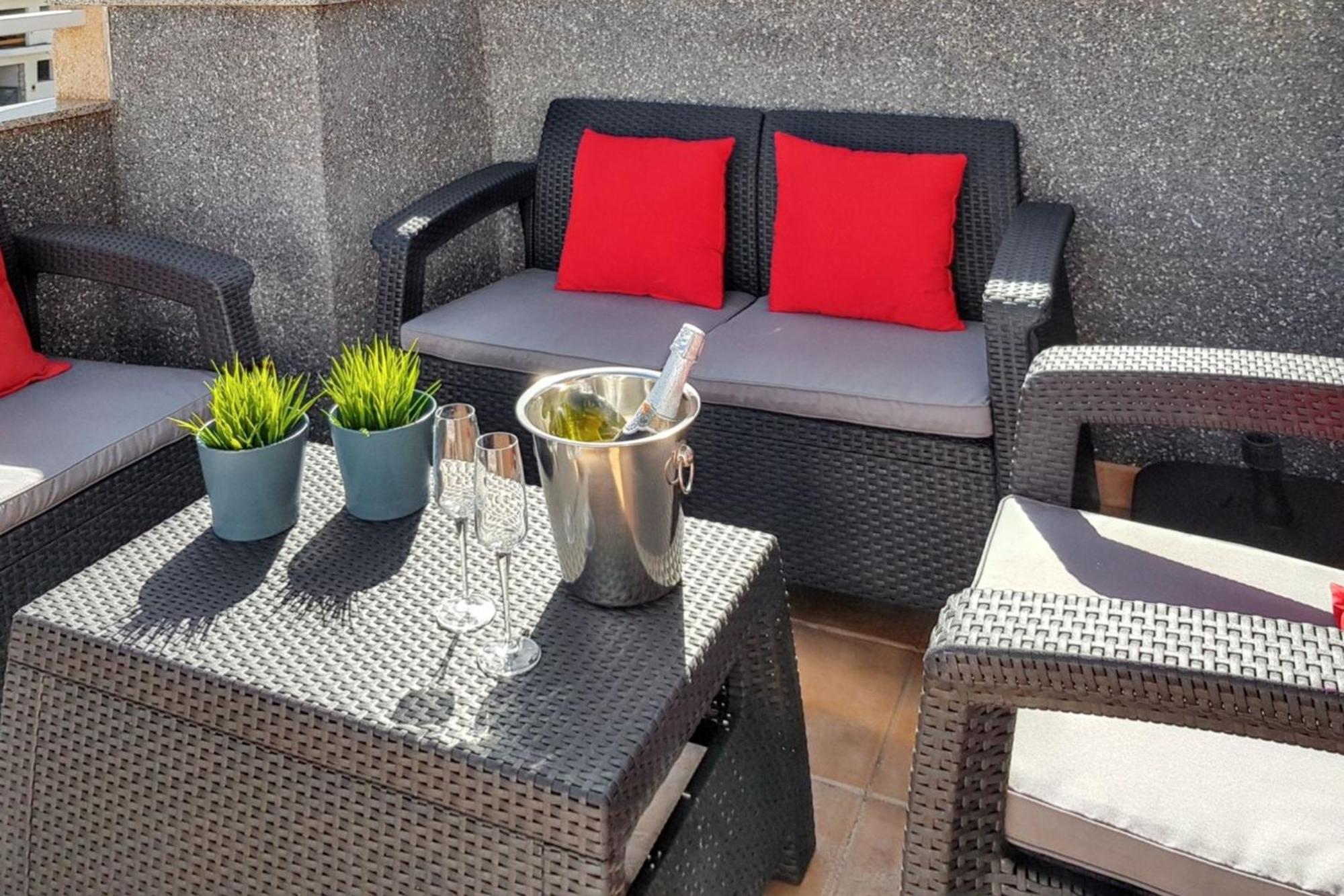 Bright Apartment In Puerto De Santiago 65 M² Terrace Esterno foto